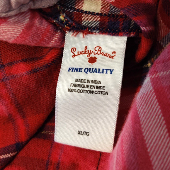 URBNVTG Mens Jakke Patch Flannel Size XL Red Upcycled OOAK 90s Grunge Acid Wash - Picture 11 of 16